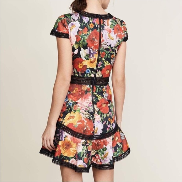 Alice + Olivia Rapunzel Floral Print Dress Size 2 - Picture 4 of 15